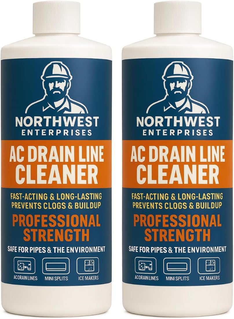 AC Drain Line Cleaner and Unclogger - Air Conditioner Cleaner Prevents Build-Up for AC Units, Dehumidifiers, Ice Machines, & More (16 ounces)
