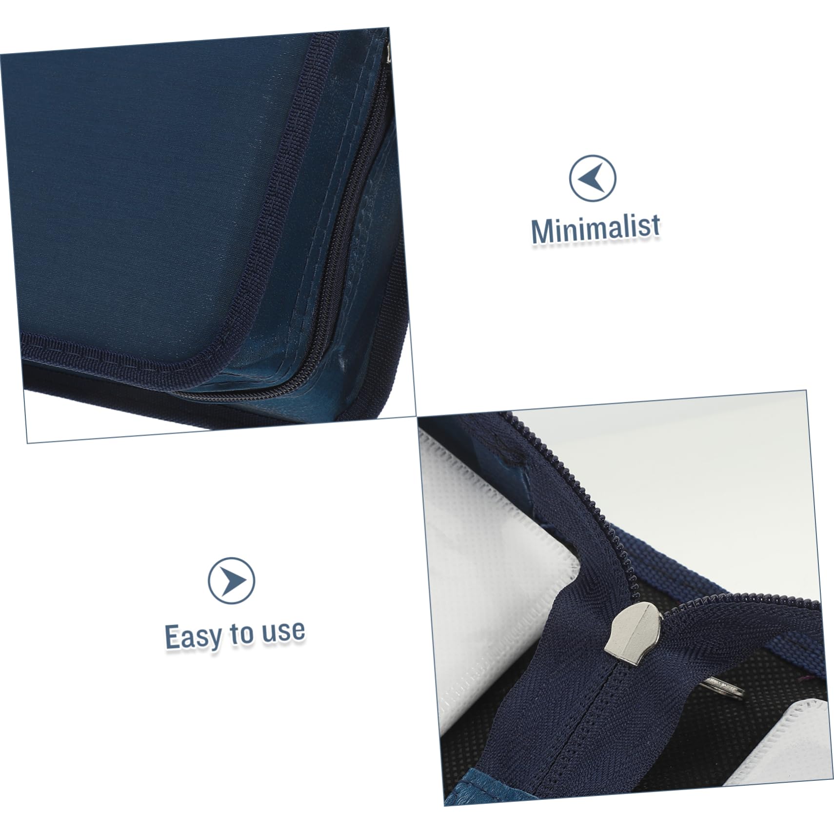 Gatuida 4pezzi Custodia Cd Profonda Posti Porta Dvd e Cd Organizer Compatto Per Auto e Casa Protezione Dischi e Dvd Contro Graffi e Danni Leggera e Facile Da Trasportare