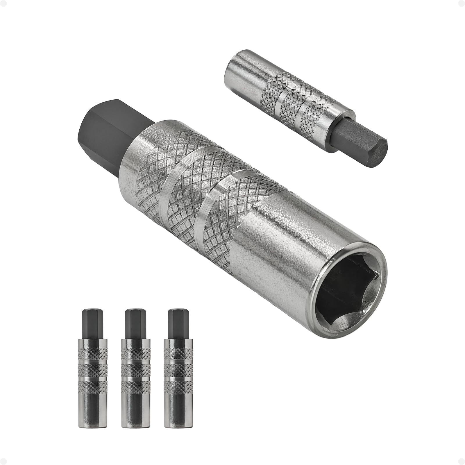 40mm Stubby Magnetic Extension Bit Holder 3Pack