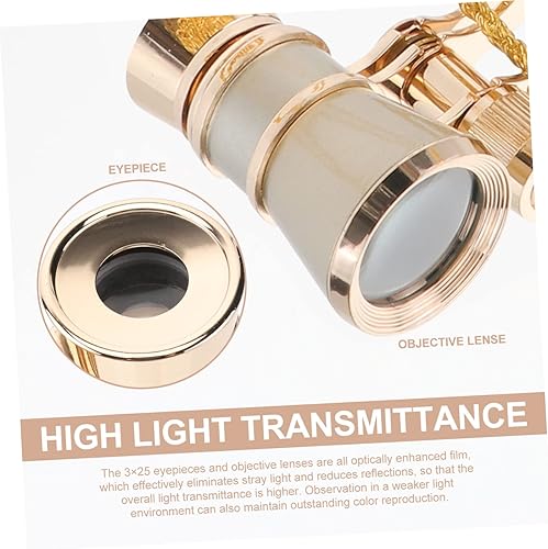 Miniatura 9 de Mikikit 3pcs Low Light Night Vision Telephoto Theatre Binoculars Childrens Toy Night Binoculars Opera Glasses Binoculars for Travel Telescopes 3x25