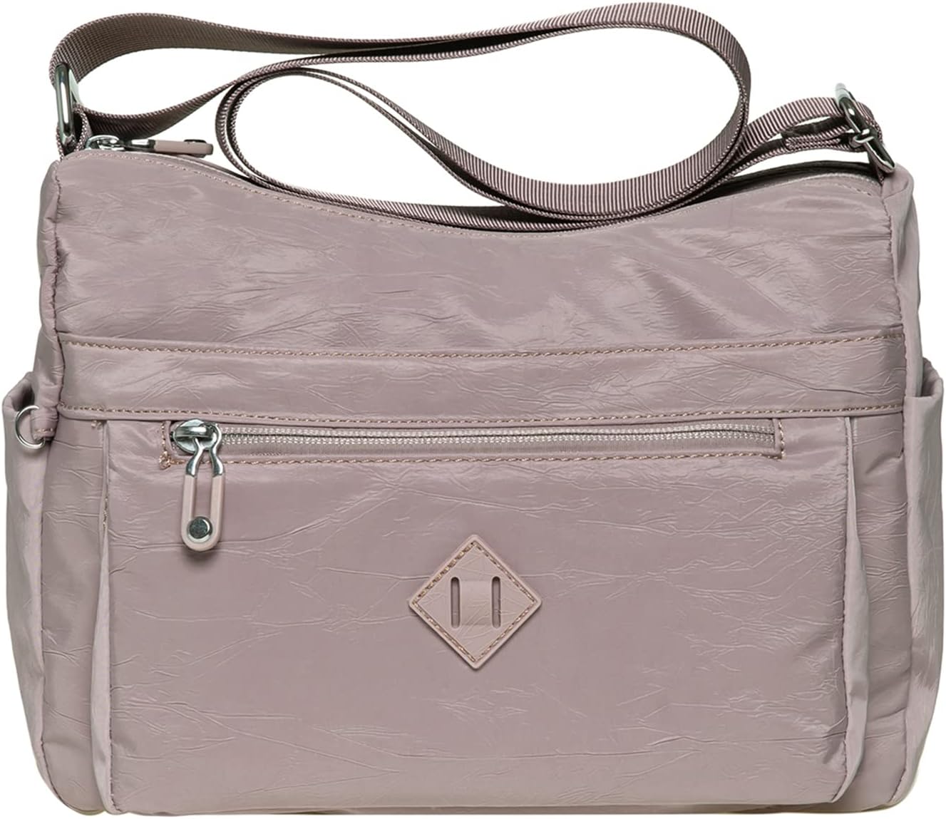 KAUKKO Women Crossbody Bag Handbag Lightweight Shoulder Purse Nylon Multi Pocket Crossbody Bag Ladies Travel Handbag