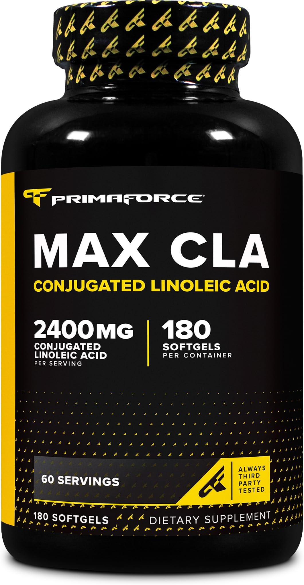 CLA 2400 mg per Serving (180 softgels) - Max CLA - for Men and Women, Non-Stimulating, GMO Free & Gluten Free