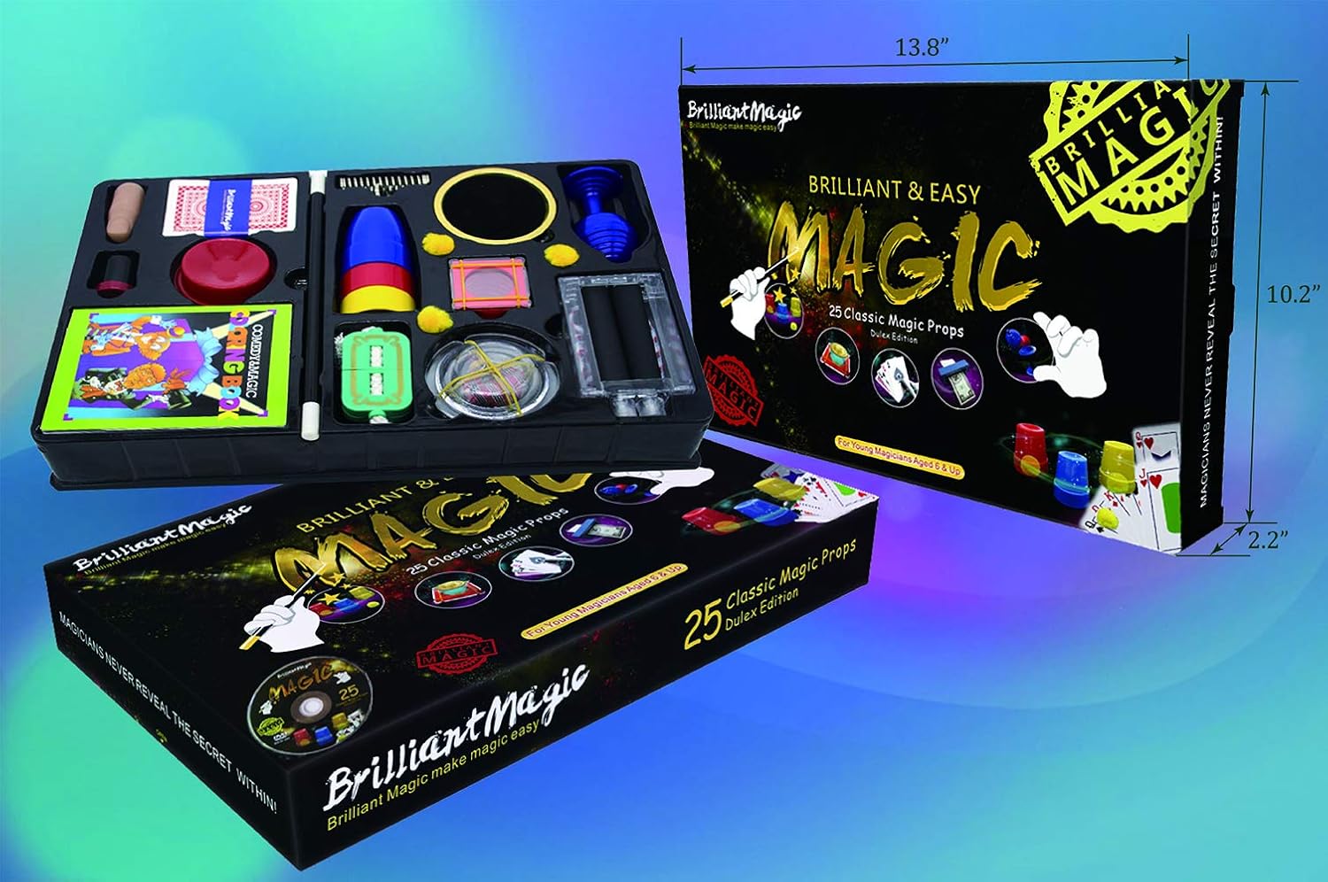 BrilliantMagic Magic Set Magic Kit for Kids Science Toys for Children Including 25 Classic Tricks Easy to Play Magic Best Gift for Boys Girls and Adult : Toys & Games