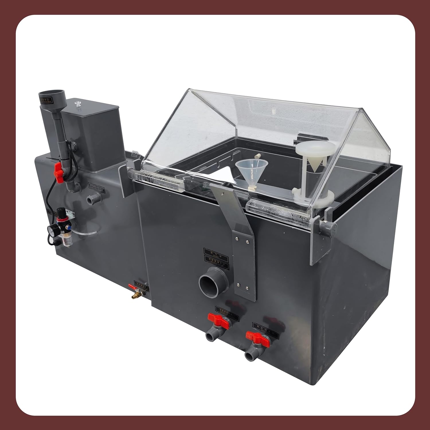 Salt Spray Testing Chamber Lab Salt Fog Tester Salt Spray Test Equipment for Various Materials Surface Treatment 47L 1.5KW 110V