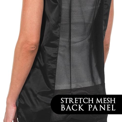 Miniatura 4 de Betty Dain Kool Breeze Chaleco estilista de malla con espalda de salón de belleza parte trasera de malla elástica única para mayor transpirabilidad