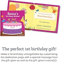 Vista 2 de El primer cumpleaños del bebé para niñas - Historia infantil personalizada - I See Me!