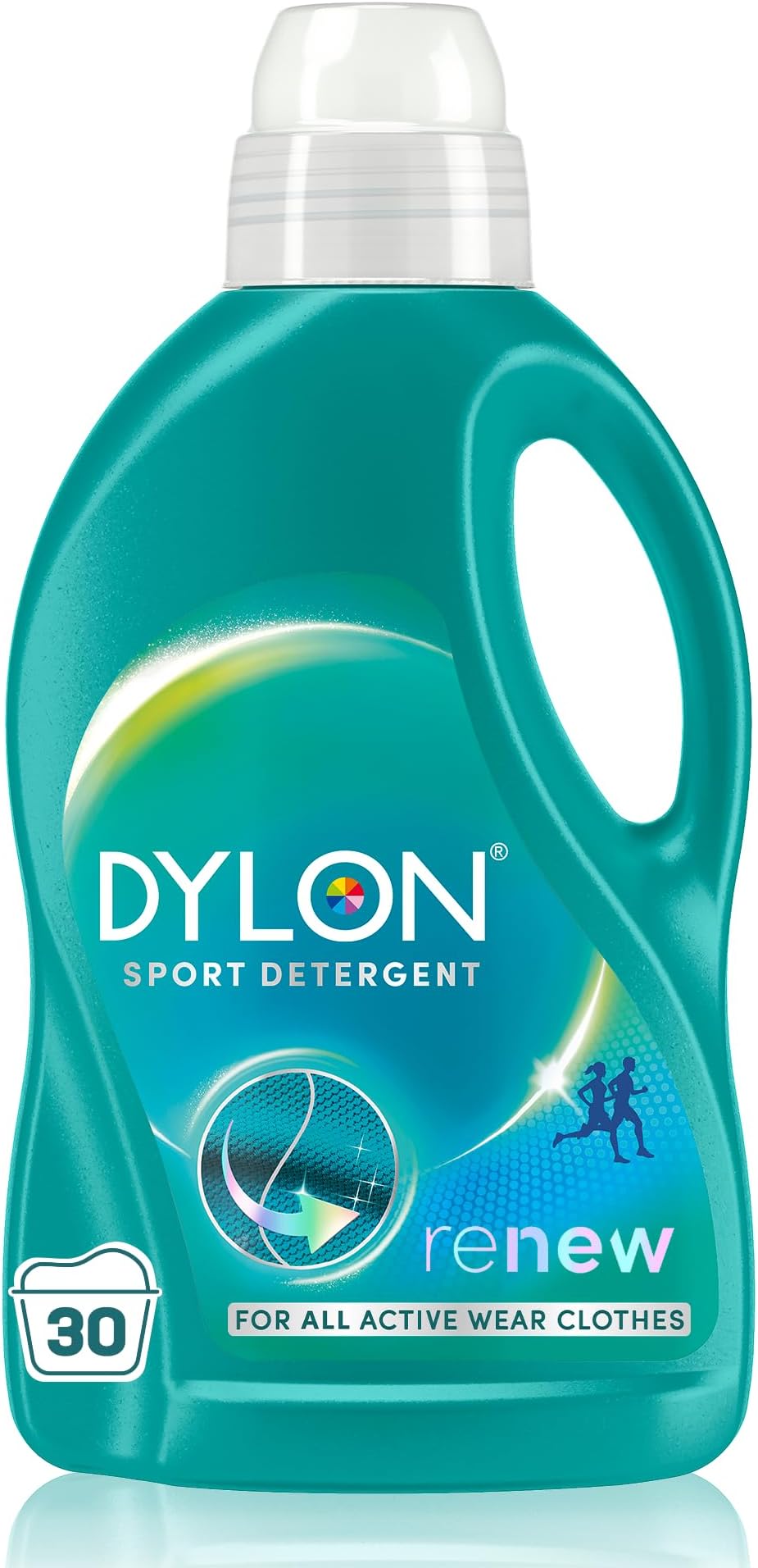 Dylon Sport Detergent (30 Wash Loads), Liquid Laundry Detergent for Active Wear Clothes, Sport Detergent renewing in every wash with optimal results in 10 washes