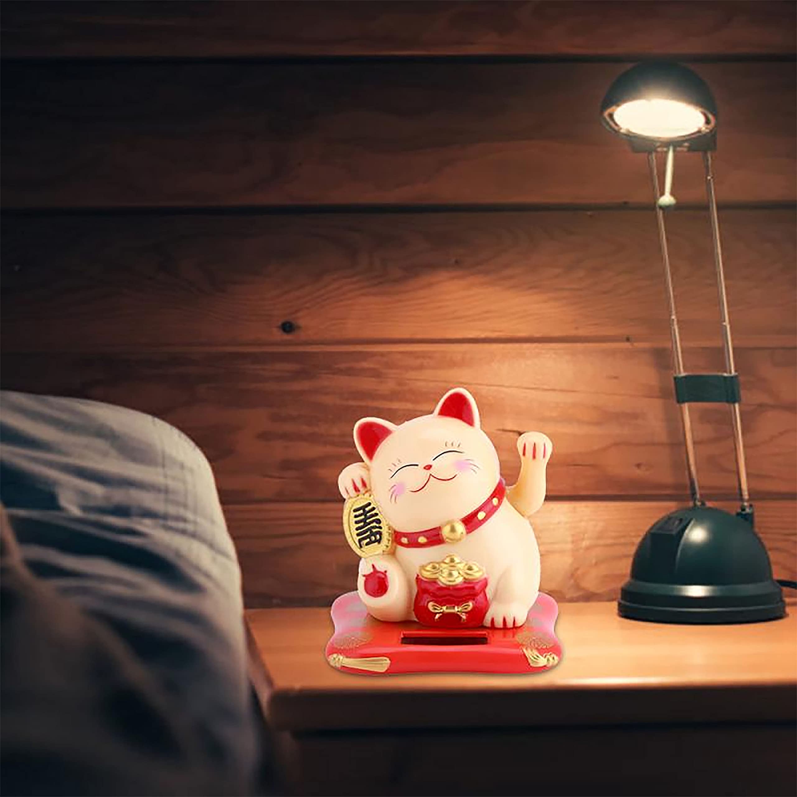 Lucky Cat Solar Maneki Neko - Bring Wealth & Good Fortune -7 Lucky Cat Solar Maneki Neko - Bring Wealth & Good Fortune -7