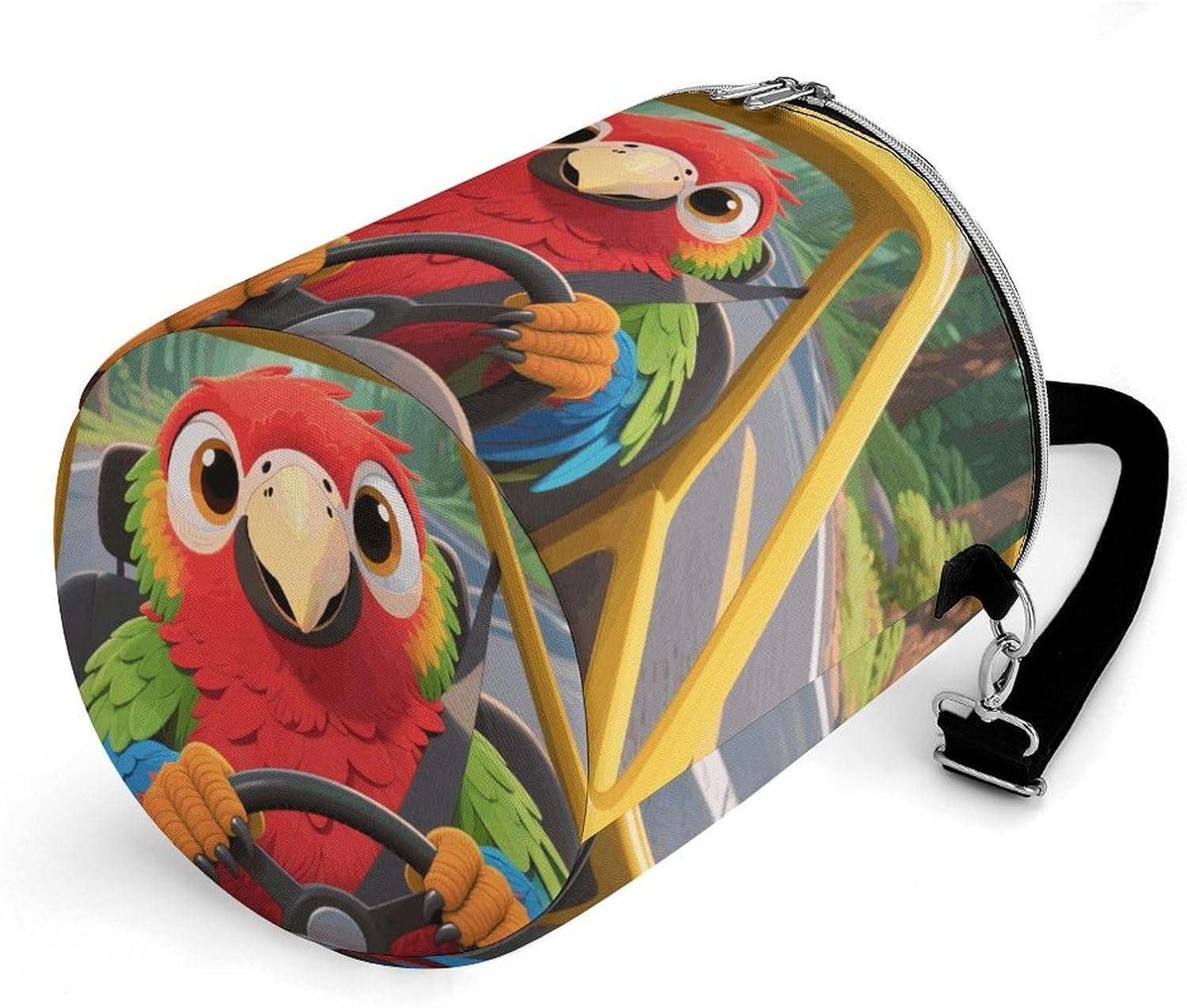 Parrot Drives Lunch Bag 15L, Insulated Picnic Basket with Leakproof Design - Large Cooler Tote for Camping, Beach, Hiking & Groceries