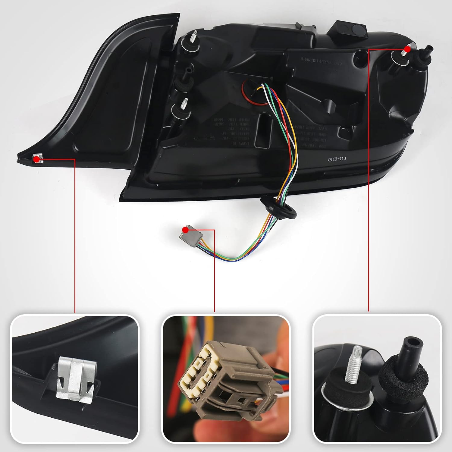 FIONE LED Tail light Assembly Compatible with Ford Mustang 2015-2020 TailLight Replacement Rear Lamp Left Driver Side LH FO2800238 FR3Z13405GCP