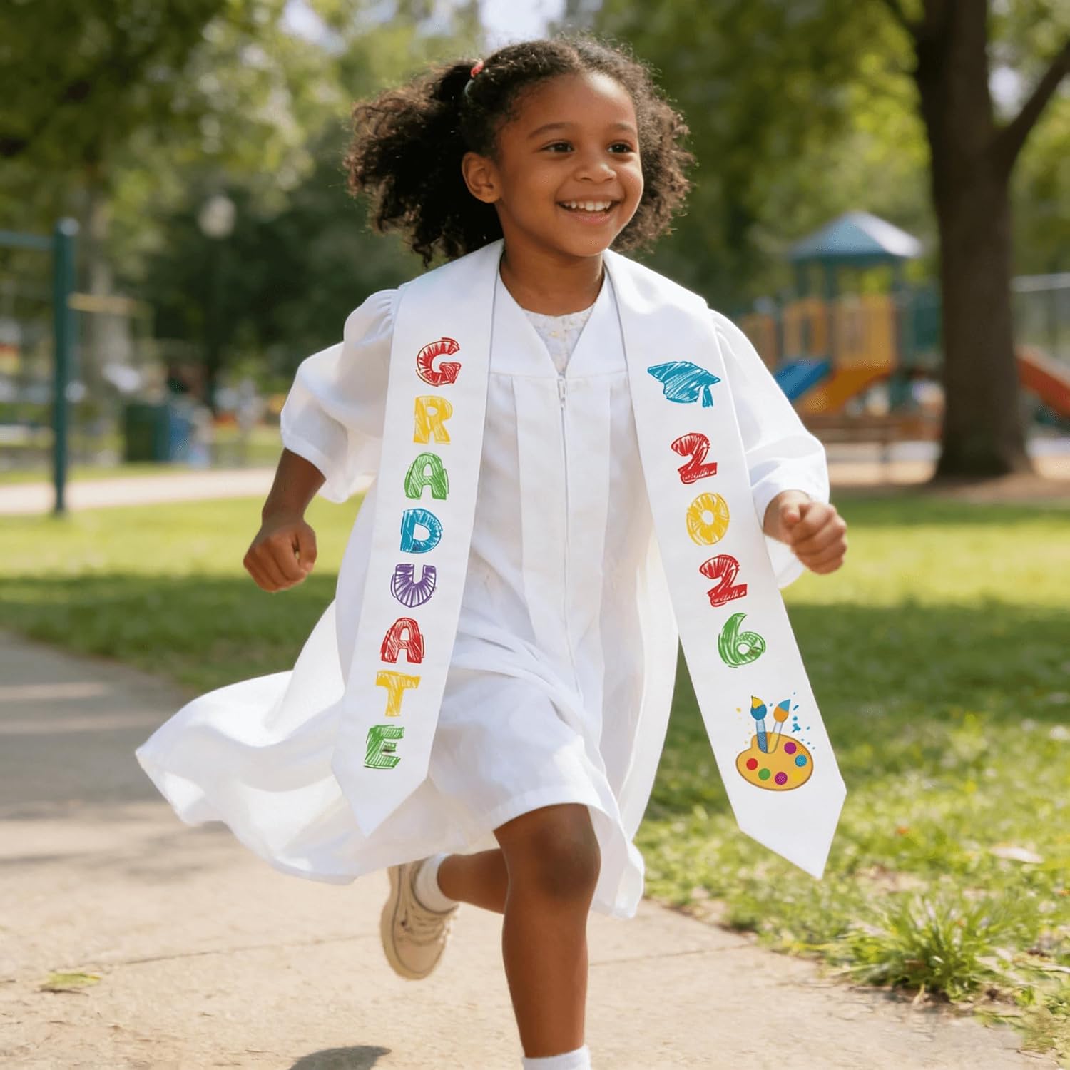 2Pcs Preschool Graduation Stole Kids Graduate Sash 2026 Kindergarten Gifts Unisex Graduation Stole