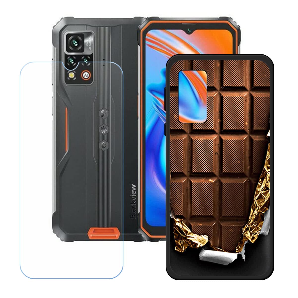 Custodia + Vetro Temperato Per Blackview BV9200 – Cover Morbida In Silicone TPU Trasparente – Kit Protezione Completo