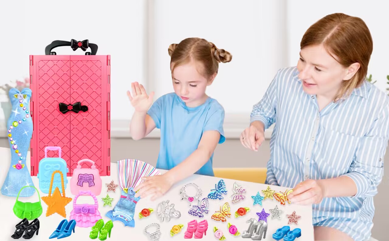 Set 22 Pezzi Vestiti E Accessori Per Bambole Da 11,5 Pollici - 5 Gonne, Scarpe, Cappelli E Tanto Altro, Abbigliamento Moda Per Ragazze