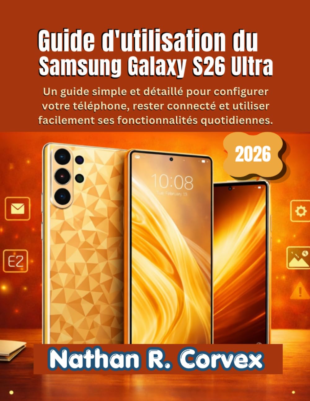 Guide d'utilisation du Samsung Galaxy S26 Ultra: Un guide simple et détaillé pour configurer votre téléphone, rester connecté et utiliser facilement ses fonctionnalités quotidiennes