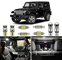Vista 1 de Kit de 7 luces LED CANBUS para Jeep Wrangler JK de 2 puertas 2007 2008 2009 2010 2011 2012 2013 2014 2015 2016 2017 2018 súper brillantes 6000K
