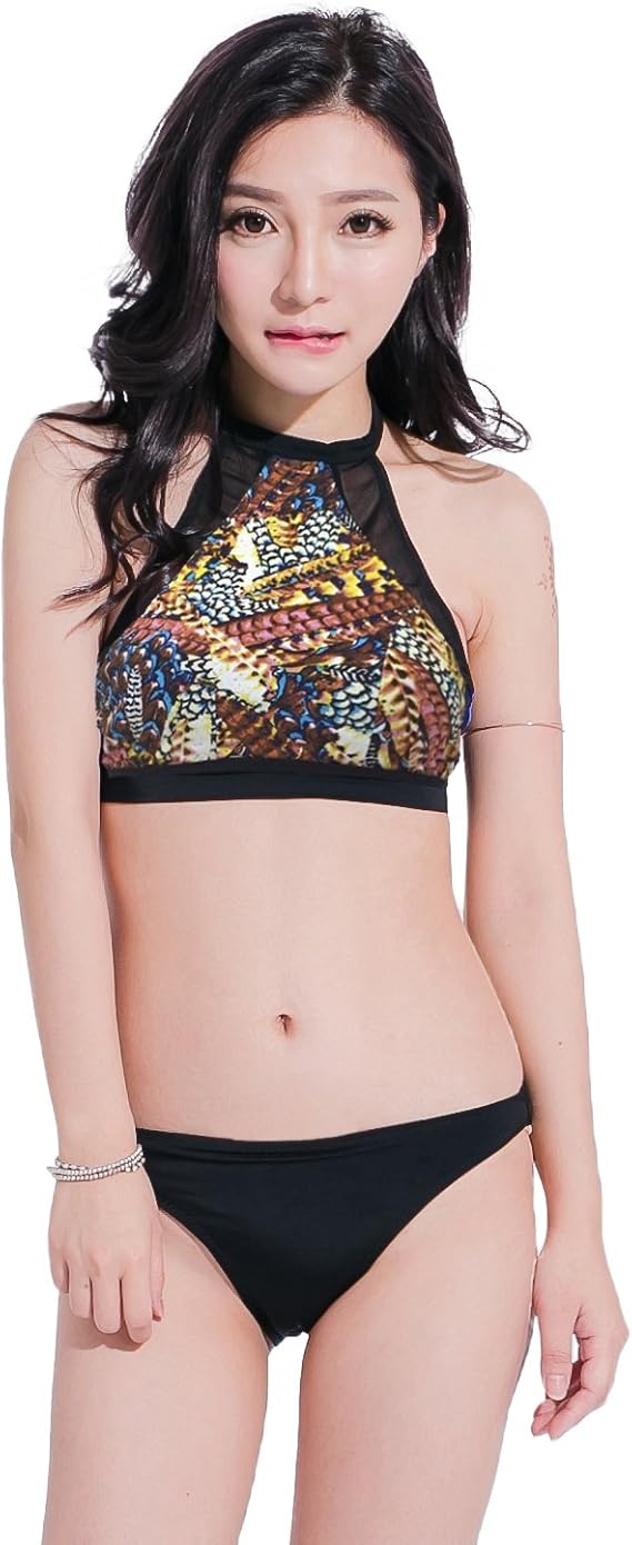 Amazon 水着 レディース アメリカンスリーブ ハイネック ビブスリーブ ビブトップスビキニ2点セット Lipcrownオリジナル S フェザー ビキニ セパレーツ 通販 Amazon 水着 レディース アメリカンスリーブ ハイネック ビブスリーブ ビブトップスビキニ2点セット Lipcrownオリジナル S フェザー ビキニ セパレーツ 通販