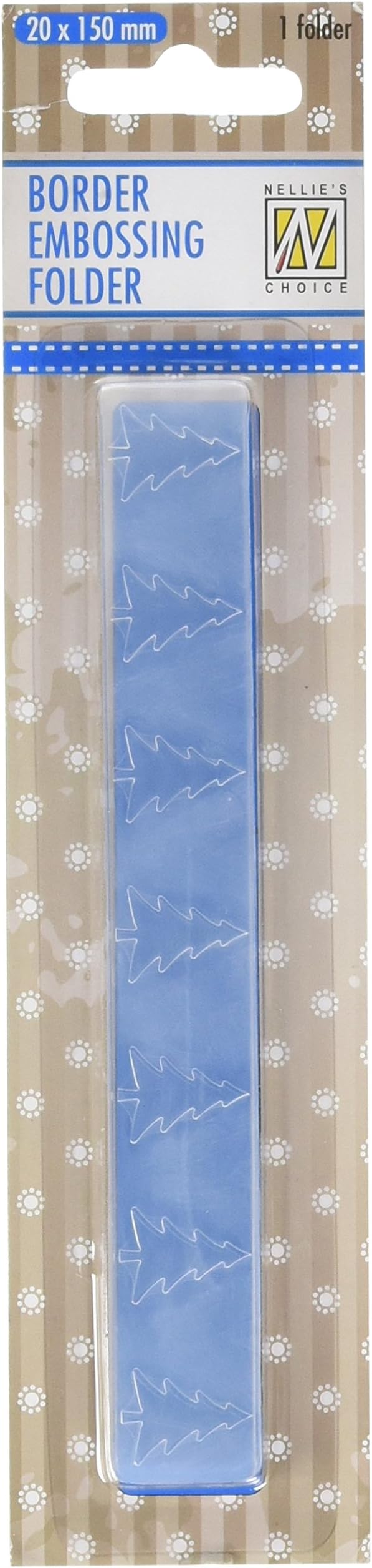 Nellie Border Embossing Folder, Xmas Tree
