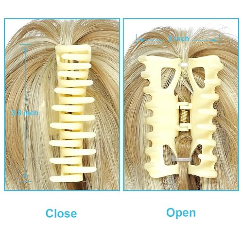 Miniatura 4 de Moño desordenado con clip de pinza para mujer, extensión de cola de caballo alta y recta, cola de caballo alborotada, pelo sintético para niñas