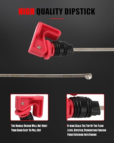 Miniatura 261 de CCIYU L3G6-10-450F - Varilla de aceite de motor de repuesto para Mazda 3 2012-2015 para Mazda 5 2011-2013 para Mazda 6 2010-2012 para Mazda CX-7 Dip