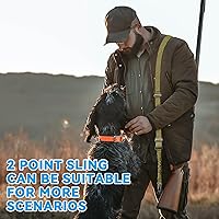 Vista 8 de REERON Eslinga tradicional de dos puntos con soportes, ajustable, extra larga, de dos puntos, con 2 paquetes de 1.25 pulgadas, soportes giratorios