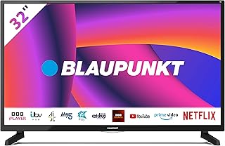 Blaupunkt 32" 768p HD Ready Smart LED TV with Freeview Play, Netflix, Youtube, 3x HDMI, USB, DTS Virtual X and Built-in WiFi - BF32H2322CGKB