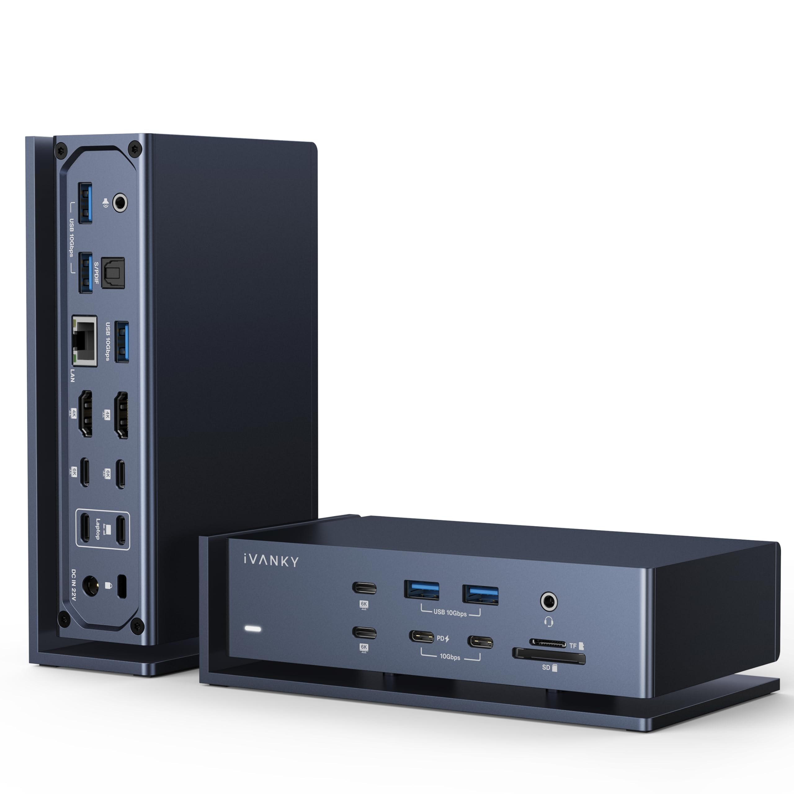 iVANKY FusionDock Max 1 Dual Thunderbolt 4 Chips, 20-in-1 Quad 6K 