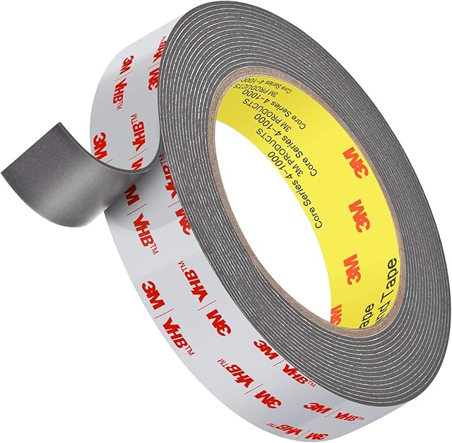 Roseberry 3M Heavy Duty Double Sided Tape, 3M Tape 16FT Length1.1mm Thickness, 0.94inch Width,Waterproof Mounting Tape for Car, Home Decor, Office Decor