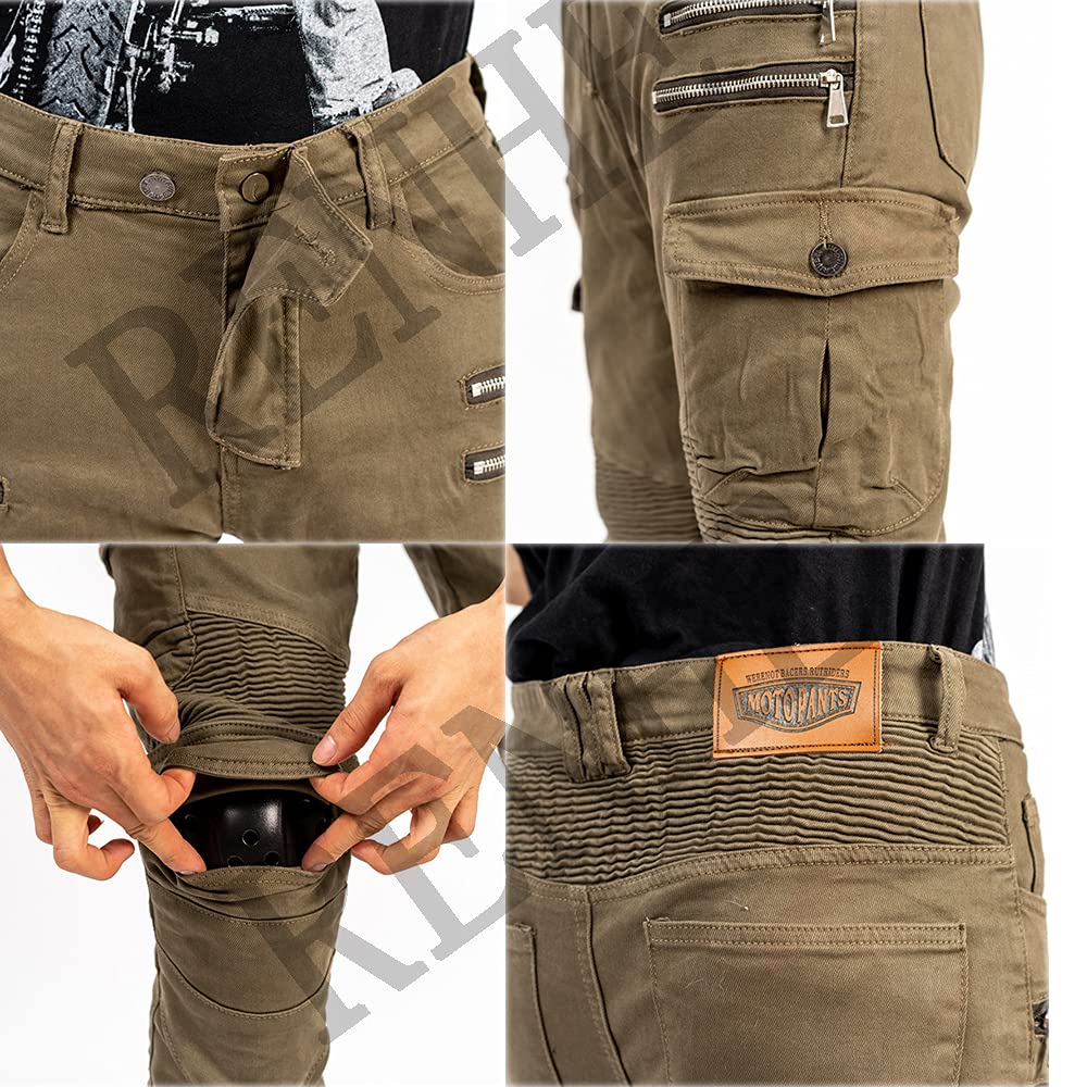 Amazon | RENHE バイク用パンツ メンズ ライディングパンツ