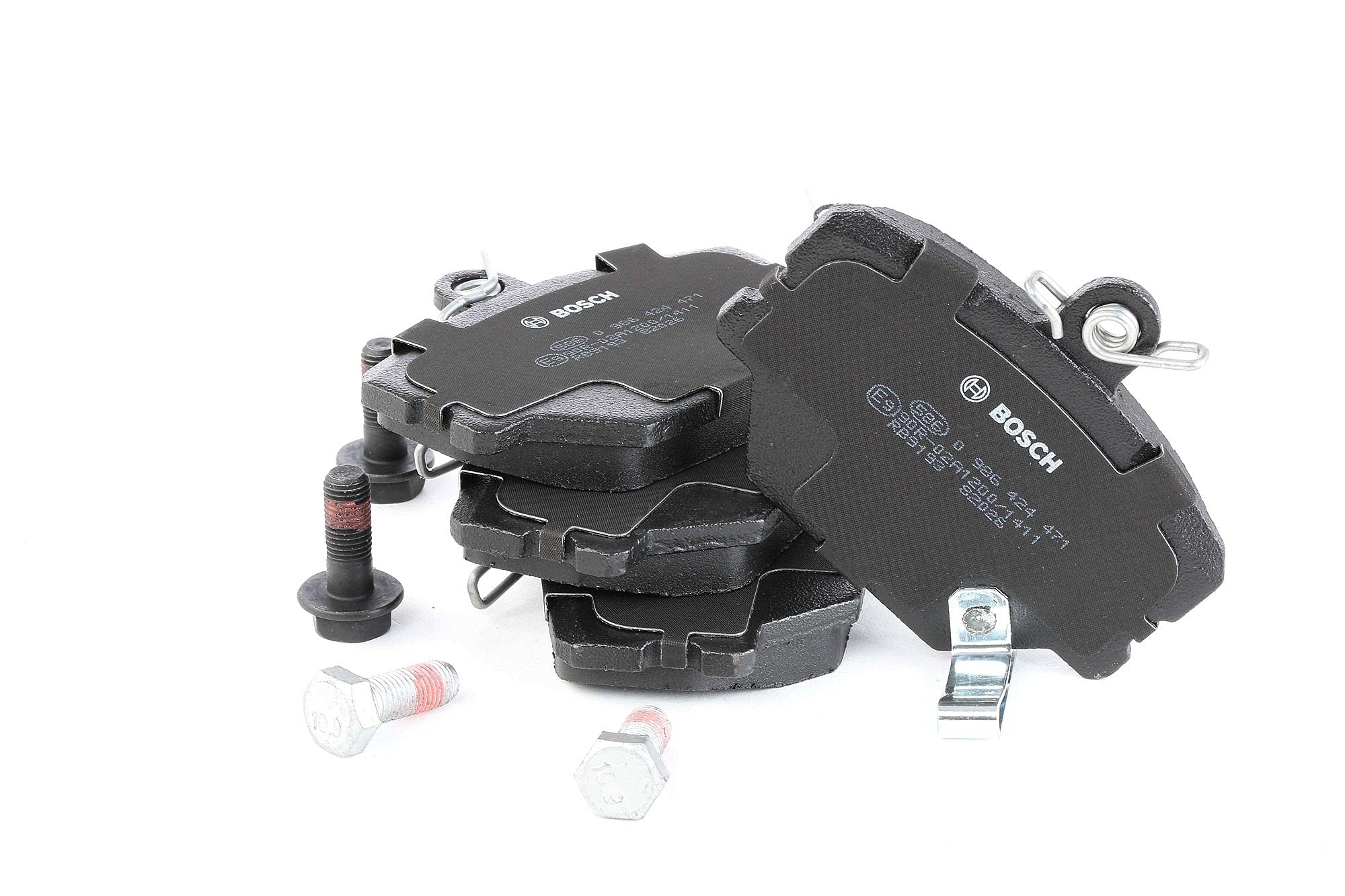 Bosch BP240 - Pastiglie Freni Auto, Asse Anteriore - Qualità Bosch - Riduzione del Rumore e della Polvere - Certificazione ECE-R90 - Senza Rame - 1 Confezione da 4 Pastiglie - Con Accessori