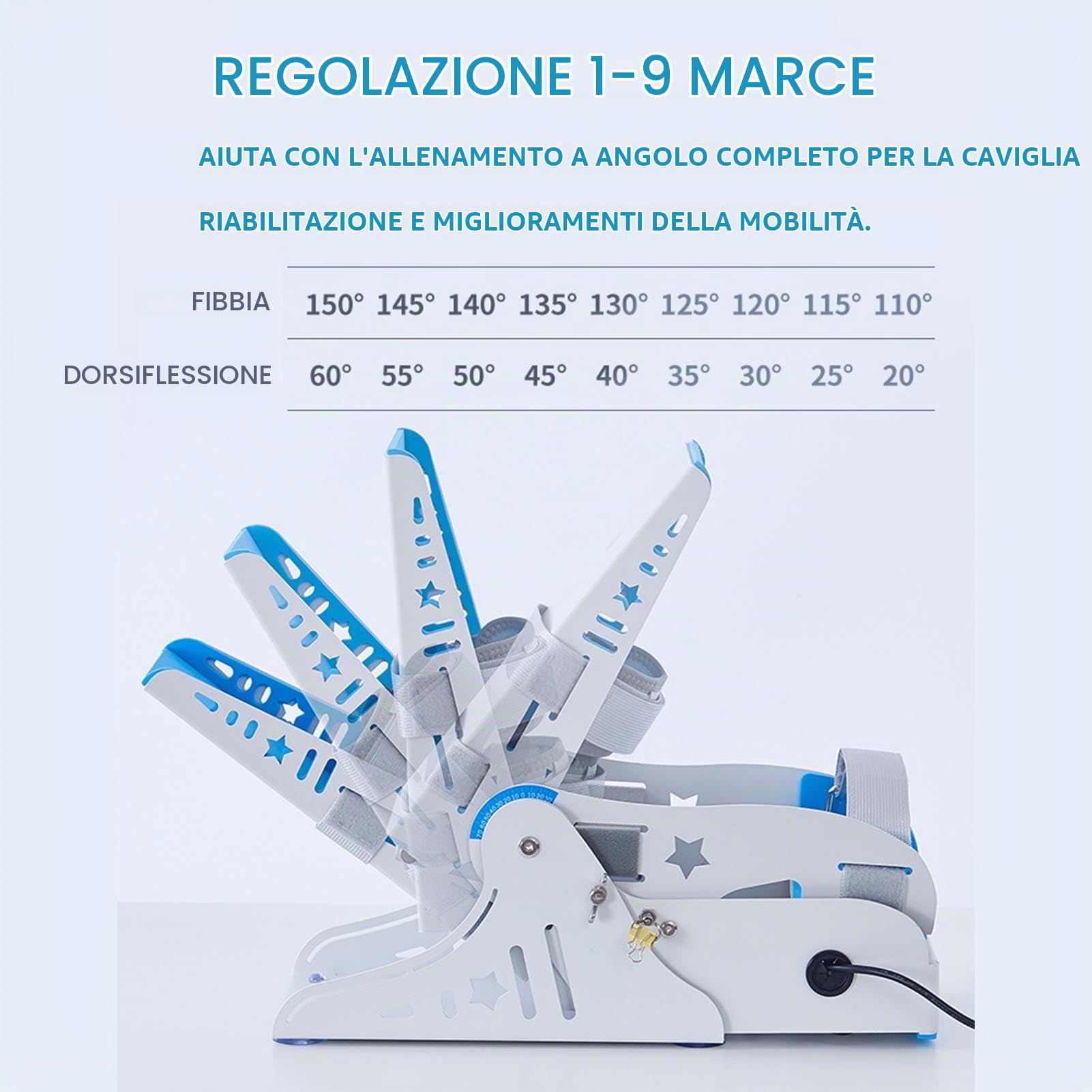 Allenatore Elettrico For Caviglia, Macchina For La Riabilitazione Della Flessione Delle Dita Dei Piedi E Della Dorsiflessione, Piede Con Dita Rotte, Cure Post-operatorie