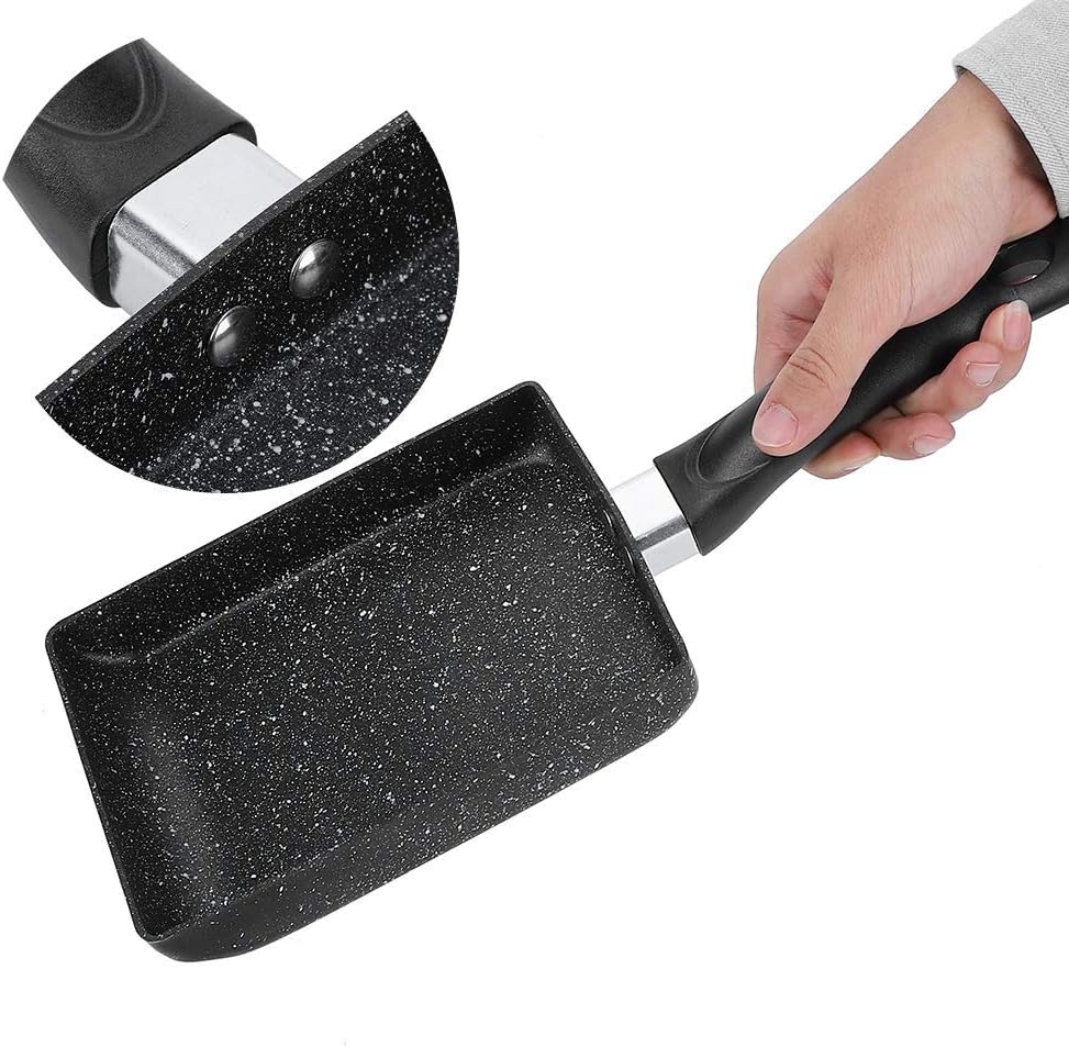 Omelette Pan, Non-Stick Egg Steak Frying Pan, Pizza Cooking Pan, Kitchen Utensils for Induction Cooker (L) ()