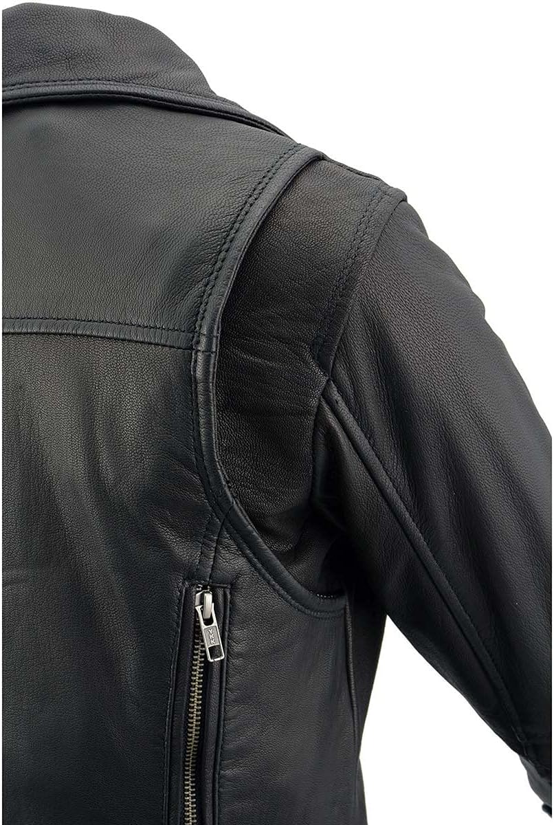 Milwaukee Leather MLL2581 Women's Black 'Classic' Leather Lightweight Long Length Vented Jacket - Image 6