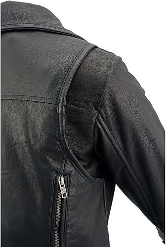 Miniatura 5 de Milwaukee Leather chamarra de piel con ventilación para motocicleta, para mujer