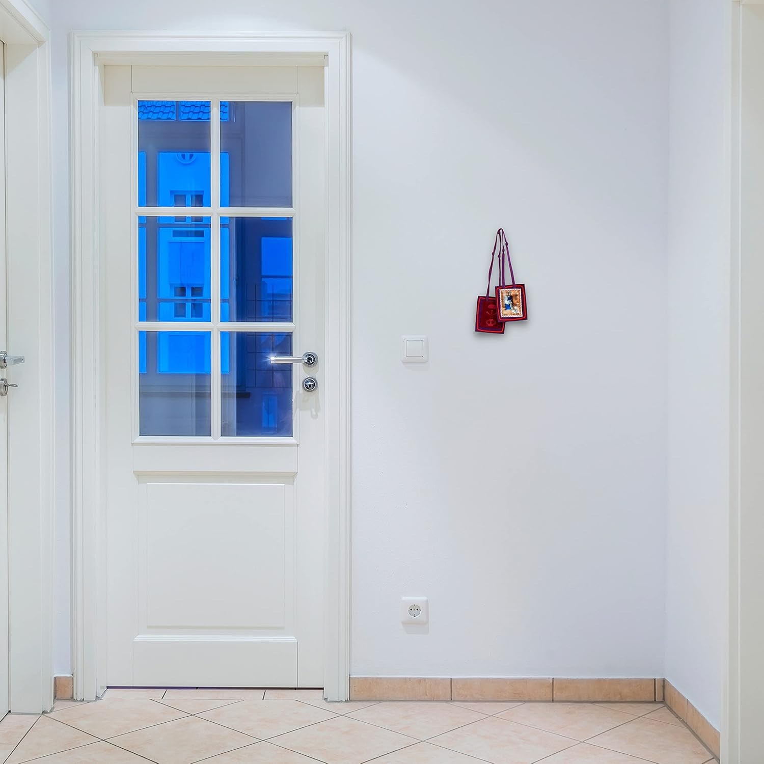 The Original Purple Scapular of Marie-Julie Jahenny | Made of Wool | Full Color Artwork | Wear or Display in Home | Scapular of Benediction and Protection - Image 3