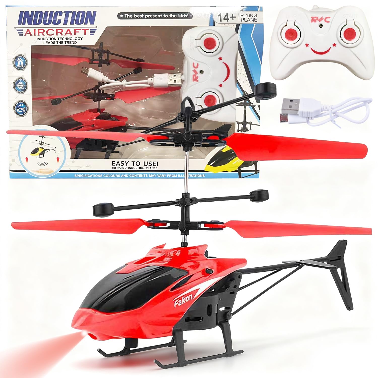 Spiritzohic Remote Control Helicopter, RC Helicopters Aircraft Model Radio Controlled Aircraft Indoor RC Flying Gift for Birthday, Christmas