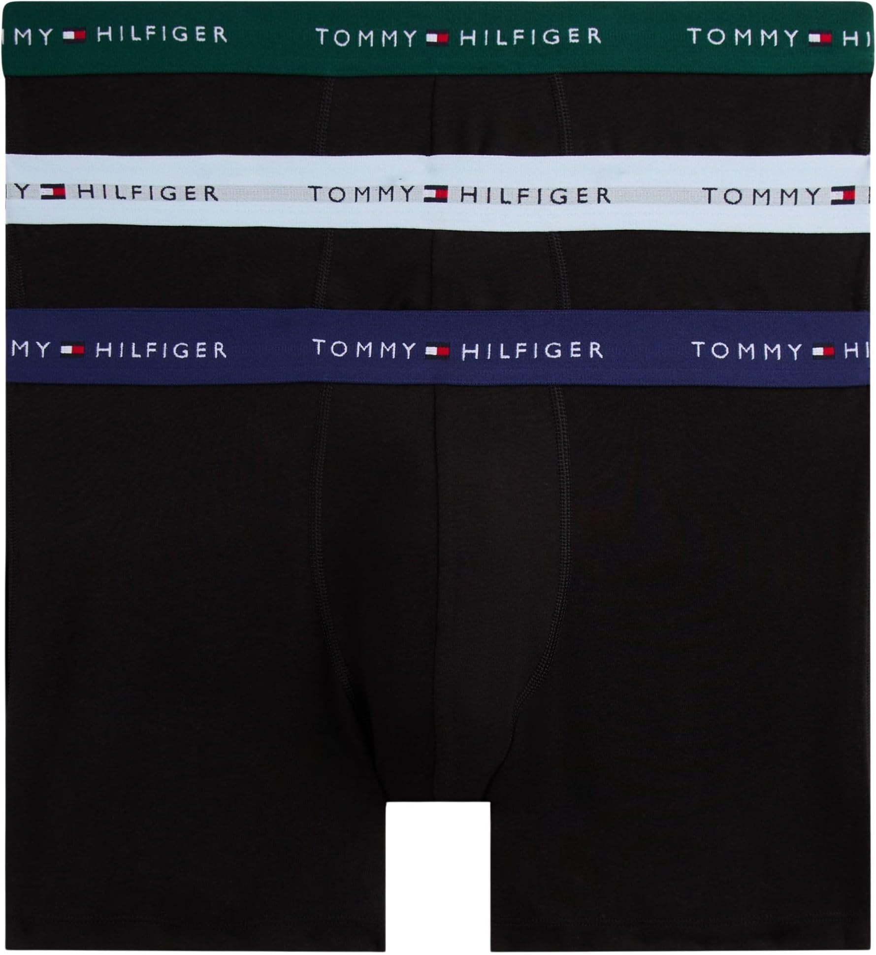 Men’s 3 Pack Boxer Briefs with Logo Waistband
