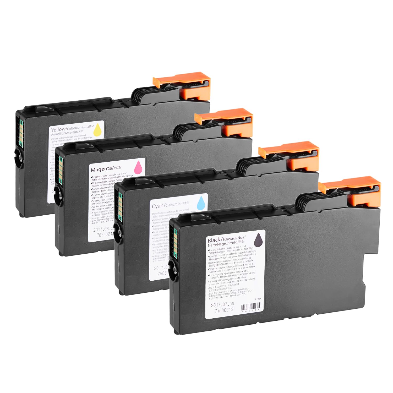 Cartucce d'inchiostro compatibili OEM MP CW2200 (confezione da 4) | Ricambio ad alta resa per Ricoh MP CW1200/2000/2200, Lanier & Savin CW2200/CW2201sp | Affidabilità di livello
