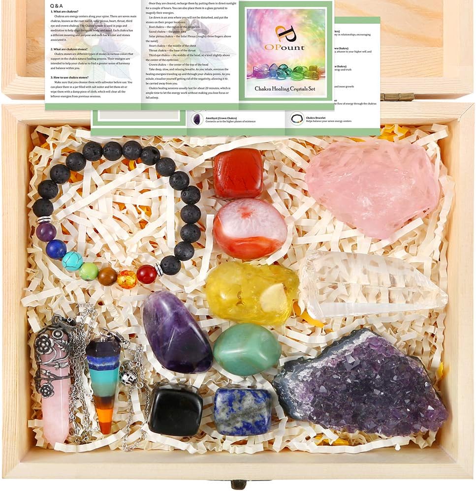 13 Pieces Healing Crystals Set