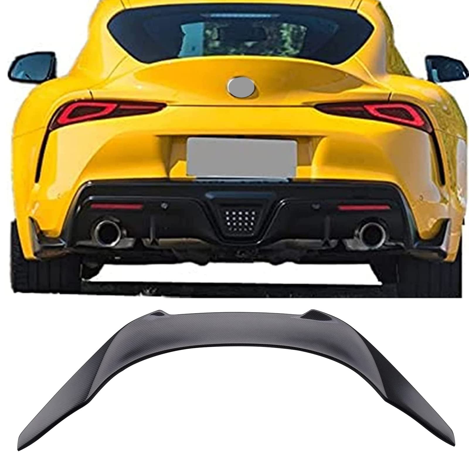 Photo 1 of MOFANS Rear Spoiler Fit for Supra A90 Coupe 2019 2020 2021 2022 2023 Trunk Wing Spoiler (Real Carbon Fiber)