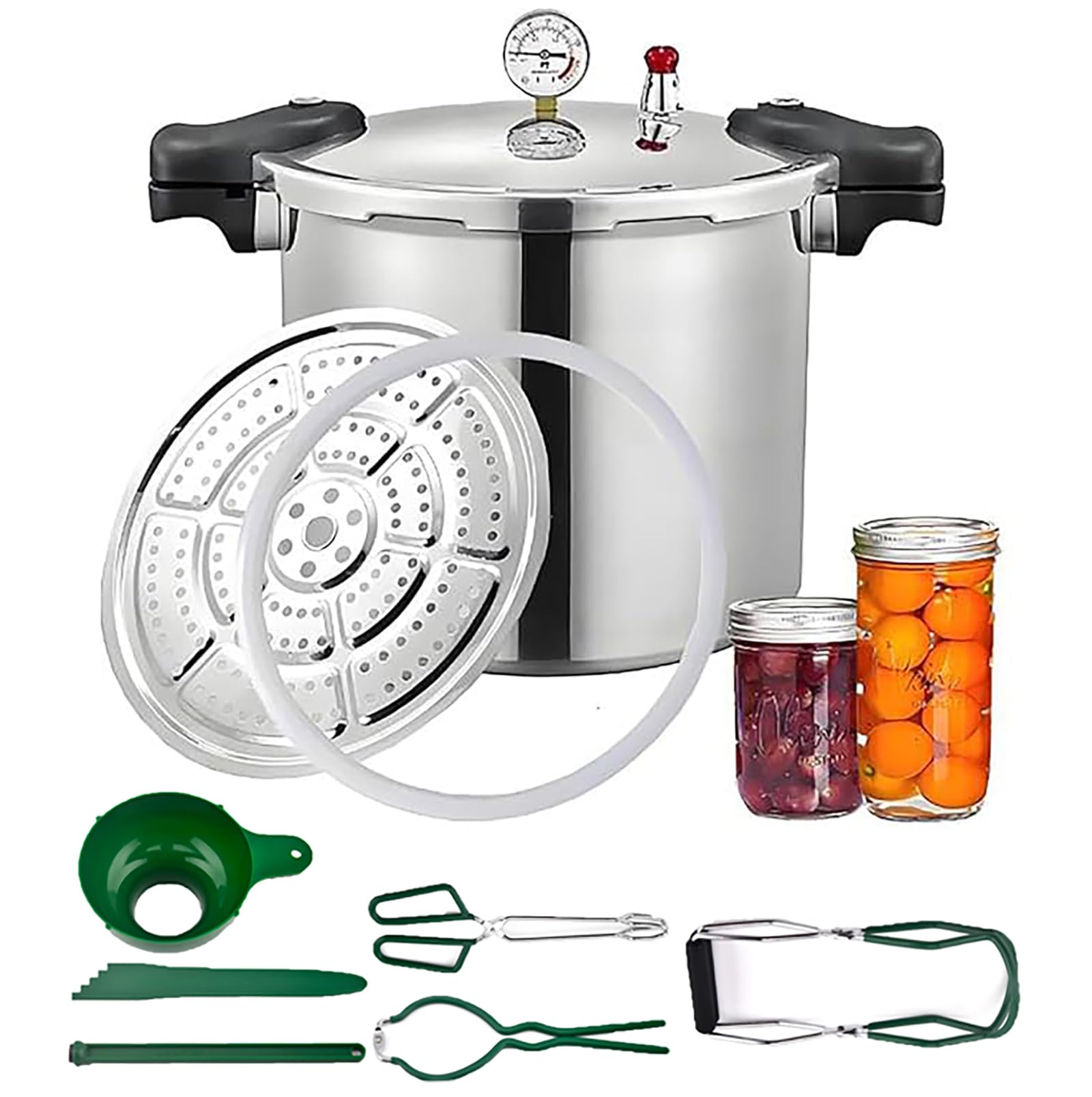 25 Quart Induction Pressure Canner Cooker And Pressure Canner