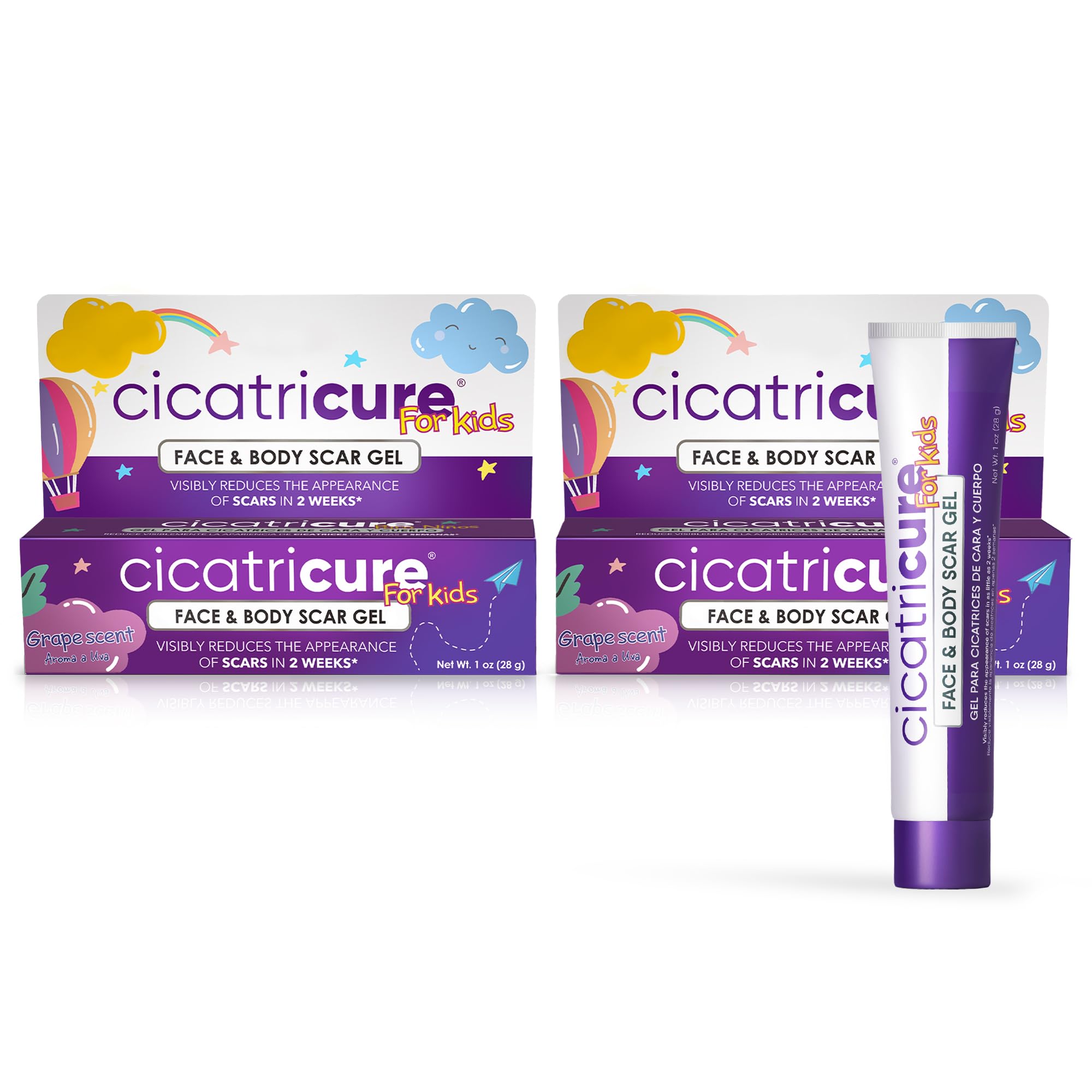 Cicatricure Advanced Scar Gel for Kids, Grape Scent, For Face & Body 1 oz — Amazon image 8