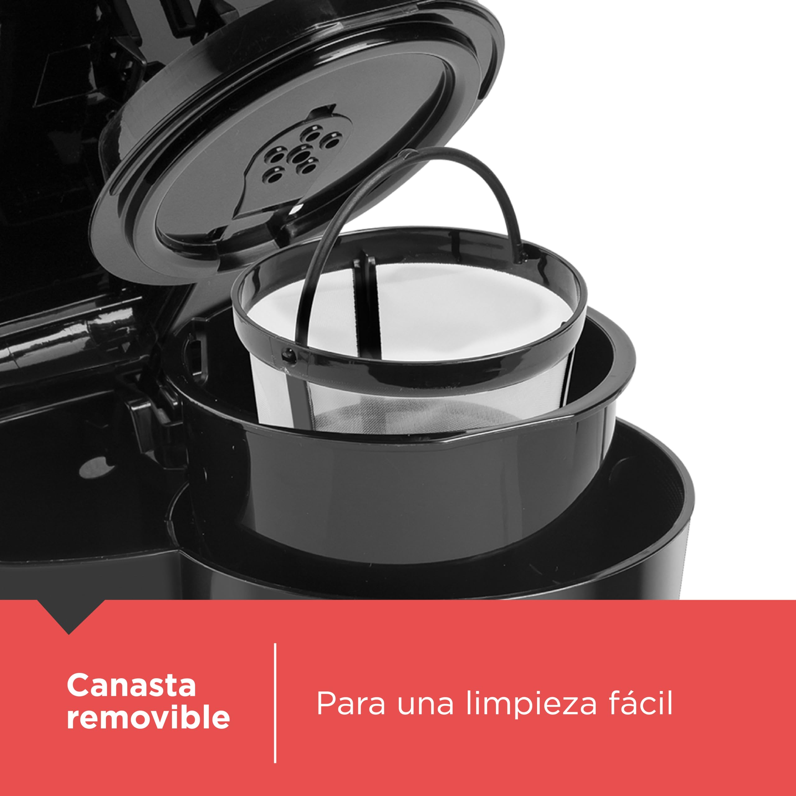BLACK+DECKER CM0700B Caffettiera A Filtro 5 Tazze - Compatta Con Caraffa In Vetro