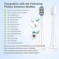 Vista 2 de Replacement Toothbrush Heads for Philips Sonicare Replacement Heads, Electric Brush Head Compatible with Sonic Care DiamondClean ProtectiveClean for