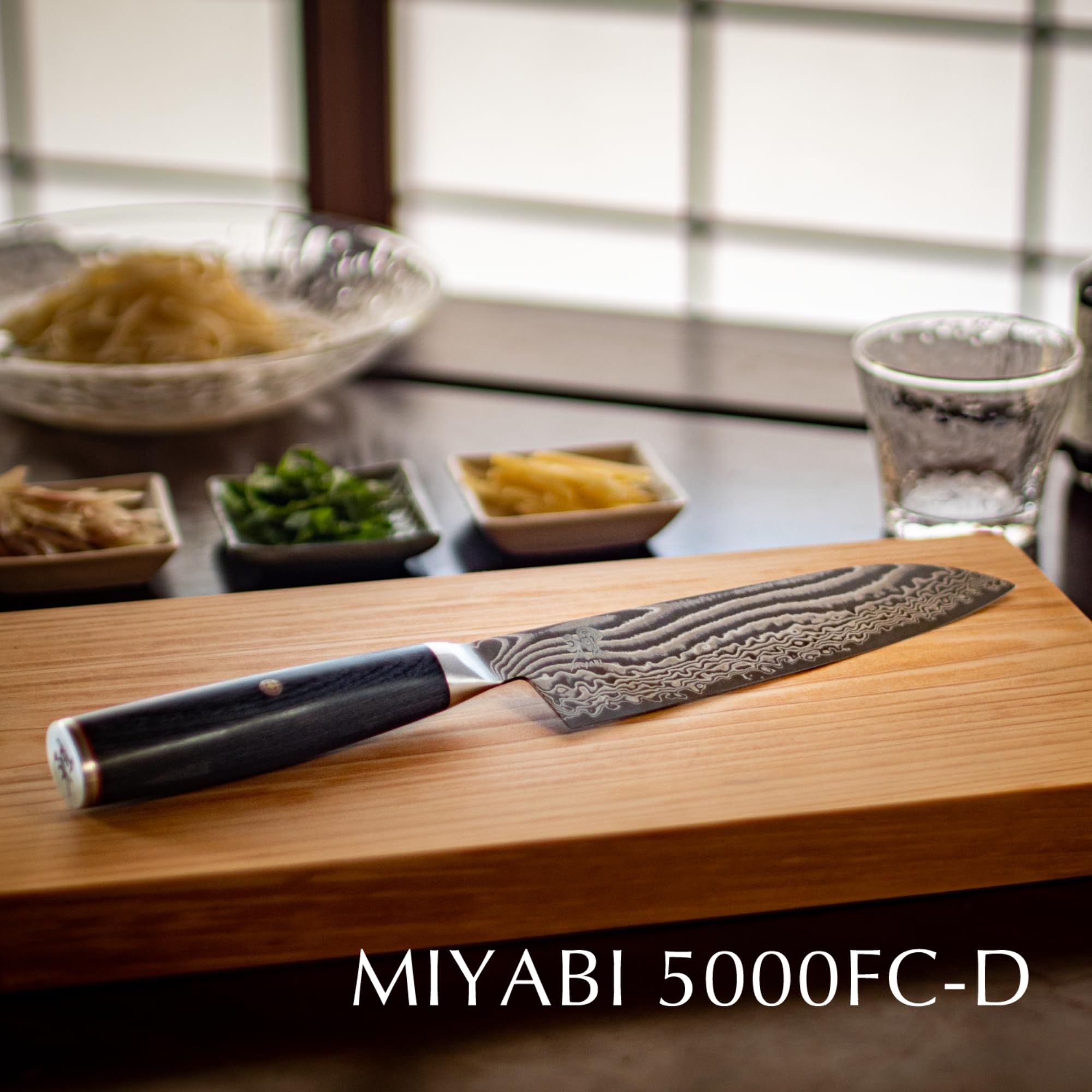 Amazon｜MIYABI 雅 5000FCD 牛刀 200mm 日本製 ダマスカス包丁 49層