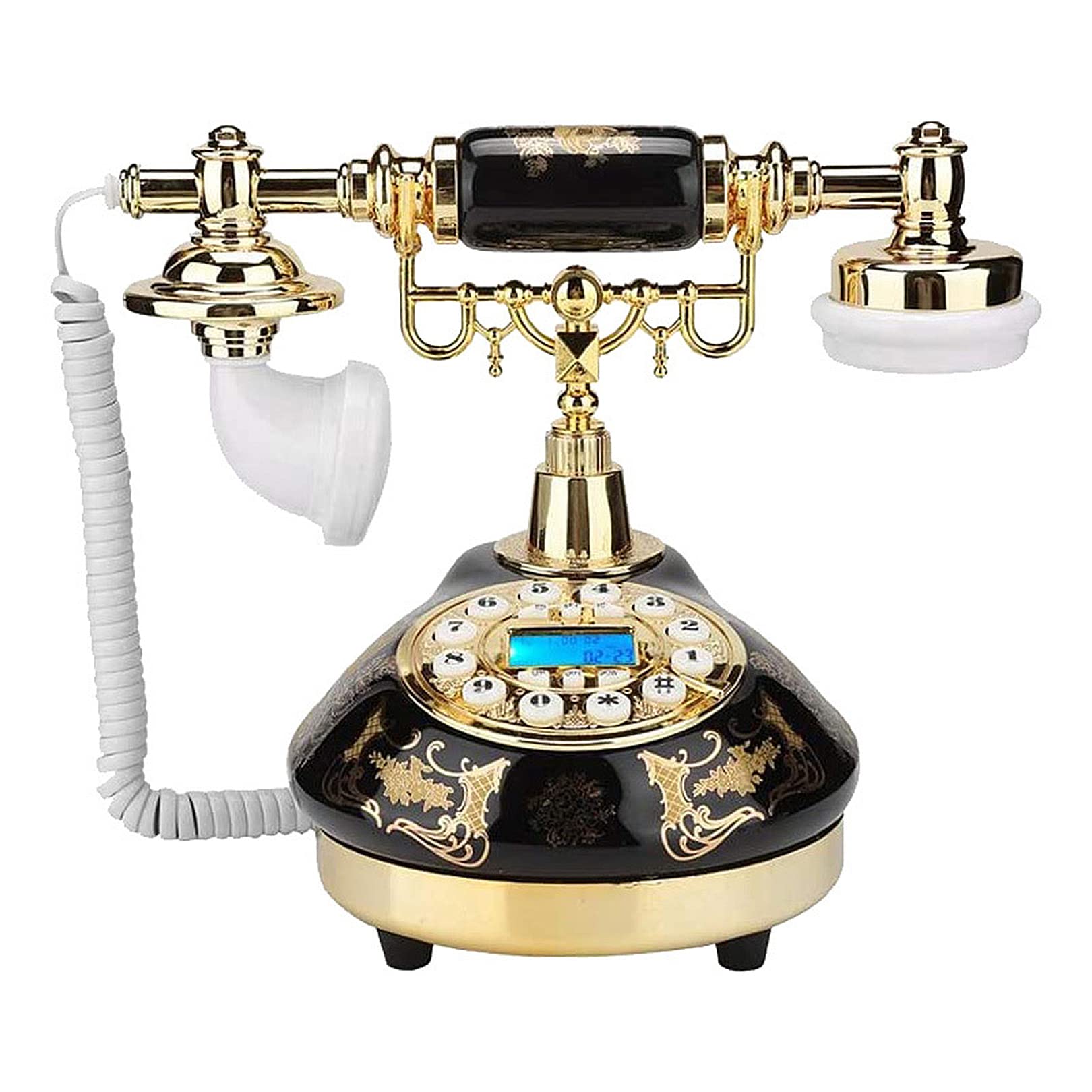 Téléphone de style pastoral fixe filaire vintage pour maison et bureau