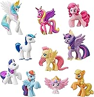 My Little Pony Rainbow Equestria Favorites 10 Figure Collection Set - Mane 6 Ponies & Royals, 2-Inch Toys for Kids 3+ (Amazon Exclusive)