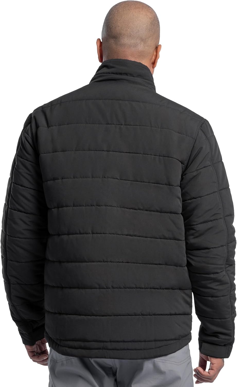 ATG mens Mock Neck Quilted Jacket - Image 2