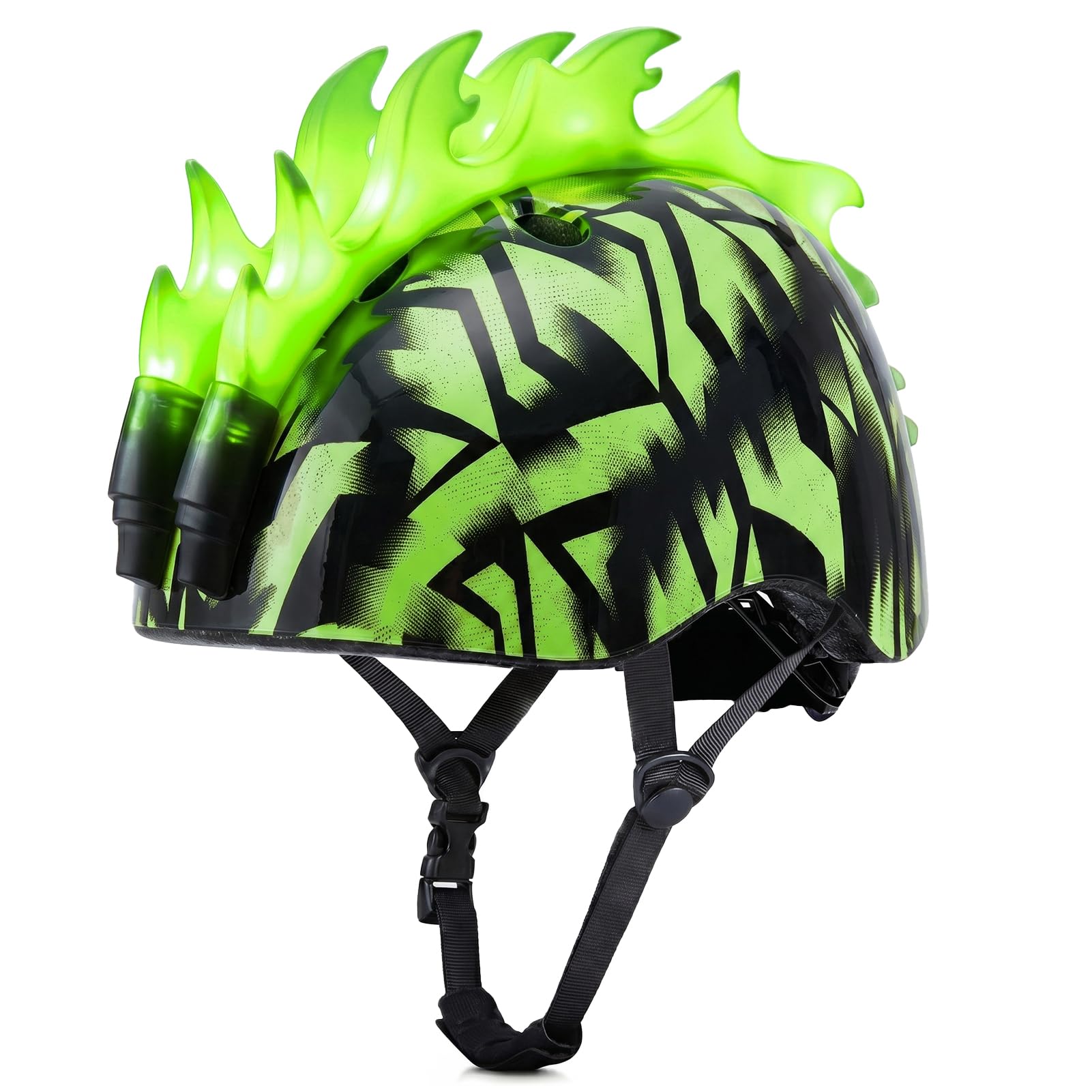 Toddler Bike Helmet with LED Lights for Boys 2-12 Years