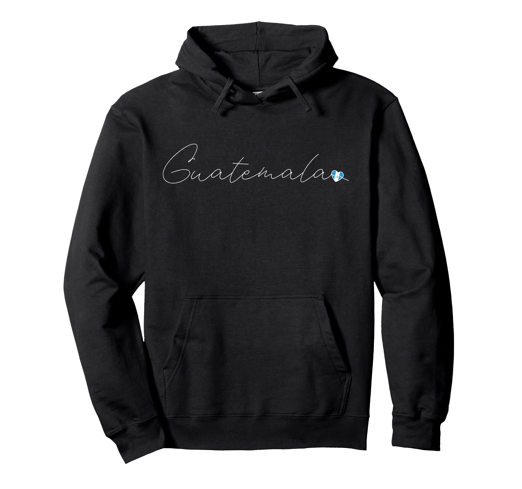 Guatemala Simple Love Guatemalan Flag Heart on Guatemala Pullover Hoodie