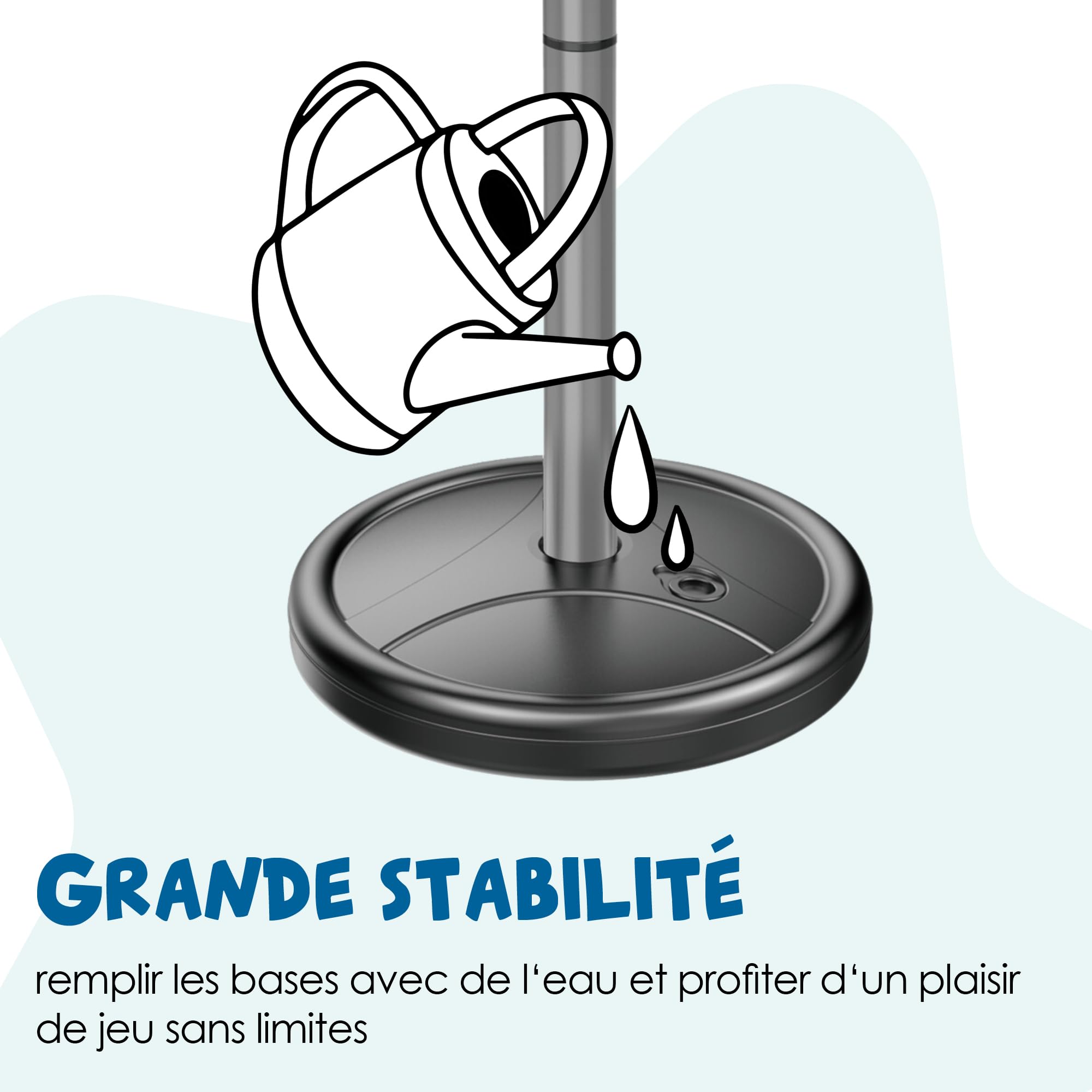 alldoro 60231 Panneaux de signalisation - Lot de 6 Panneaux de signalisation pour Enfants, pour l'éducation routière, Hauteur 75 cm